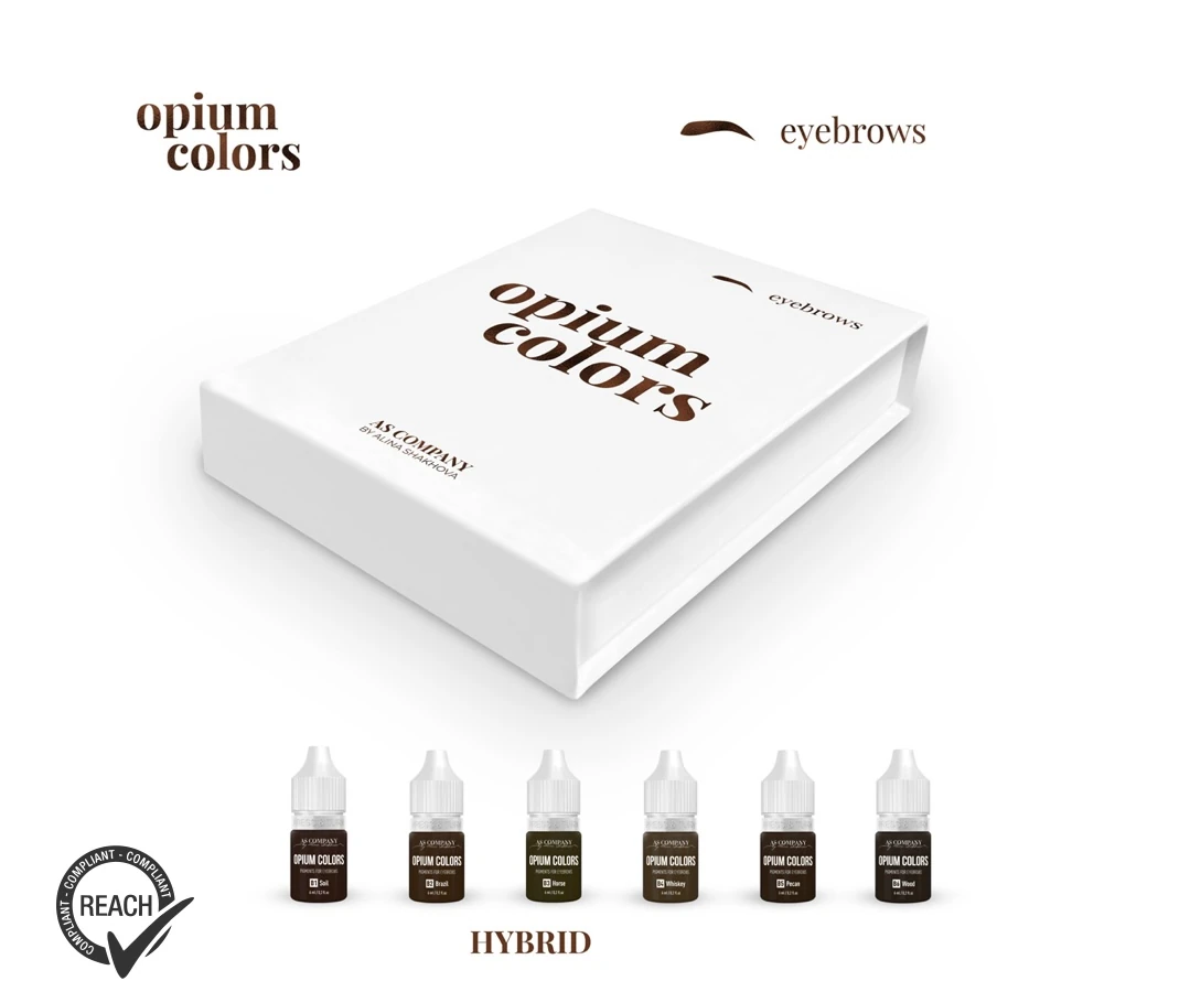 EYEBROWSET OPIUM COLORS / HYBRID 6ml / 6 stk.